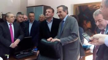 Συνάντηση Λεωνίδα Παππά με τον πρωθυπουργό Αντώνη Σαμαρά Συνάντηση Λεωνίδα Παππά με τον πρωθυπουργό Αντώνη Σαμαρά